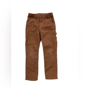 Hanna Andersson Size 130, 8, Tan Canvas Cargo Jeans